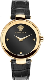 Versace Mystique Czarny/Skóra Ø38 mm VQR090017