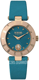 Versus by Versace Logo Niebieski/Skóra Ø34 mm S77060017