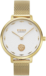 Versus by Versace La Villette Biały/Stal w odcieniu złota Ø36 mm VSP1S0919