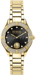Versus by Versace Canton Road Czarny/Stal w odcieniu złota Ø36 mm VSP262619