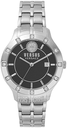Versus by Versace Czarny/Stal Ø38 mm VSP460118