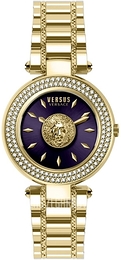 Versus by Versace Bricklane Purpurowy/Stal w odcieniu złota Ø36 mm VSP642618
