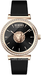 Versus by Versace Brick Lane L Crystal Czarny/Stal Ø34 mm VSP646421