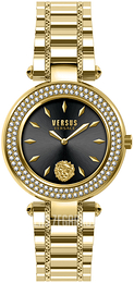 Versus by Versace Brick Lane Czarny/Stal w odcieniu złota Ø36 mm VSP713620