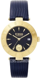Versus by Versace Logo Niebieski/Skóra Ø35 mm VSP772218