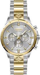 Versus by Versace Chrono Lion Czarny/Stal Ø45 mm VSPBH2721