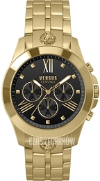 Versus by Versace Chrono Lion Czarny/Stal w odcieniu złota Ø44 mm VSPBH6020