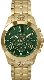 Versus by Versace Chrono Lion Zielony/Stal w odcieniu złota Ø44 mm VSPBH6120