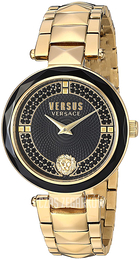 Versus by Versace Czarny/Stal w odcieniu złota Ø36 mm VSPCD2617