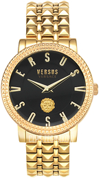 Versus by Versace Pigalle Czarny/Stal w odcieniu złota Ø38 mm VSPEU0519