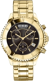 Versus by Versace Tokyo Chrono Czarny/Stal w odcieniu złota Ø45 mm VSPGN2419