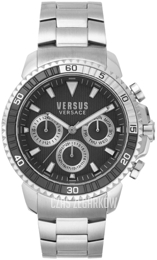 Versus by Versace Aberdeen Czarny/Stal Ø45 mm VSPLO1521
