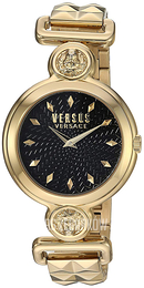 Versus by Versace Sunnyridge Czarny/Stal w odcieniu złota Ø34 mm VSPOL3418