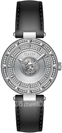 Versus by Versace Serie N Crystal Srebrny/Skóra Ø36 mm VSPQ13221