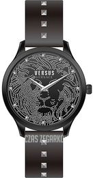 Versus by Versace Domus Czarny/Skóra Ø40 mm VSPVQ0420