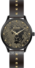 Versus by Versace Domus Czarny/Skóra Ø40 mm VSPVQ0520