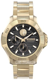 Versus by Versace DTLA Czarny/Stal w odcieniu złota Ø50 mm VSPZT2521