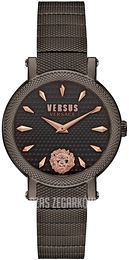 Versus by Versace Czarny/Stal Ø38 mm VSPZX0721