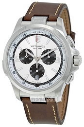 Victorinox Night Vision Srebrny/Skóra Ø42 mm 241729