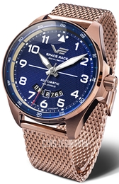 Vostok Europe Space Race Niebieski/Stal w kolorze różowego złota Ø46 mm NH35-325B746Br