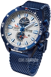 Vostok Europe Almaz Biały/Stal Ø47 mm YM8J-320D657Br