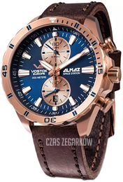 Vostok Europe Almaz Niebieski/Skóra Ø47 mm 6S11-320B660Le