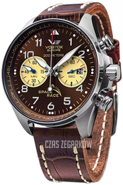 Vostok Europe Space Race Brązowy/Skóra Ø46 mm 6S21-325A665Le