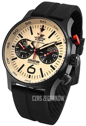 Vostok Europe Expedition North Pole Beżowy/Guma Ø47.3 mm 6S21-595C644Sil