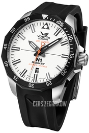 Vostok Europe Rocket N-1 Biały/Guma Ø46 mm NH35-225E711Sil
