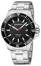Wenger Seaforce Czarny/Stal Ø43 mm 01.0641.118