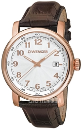 Wenger Urban Classic Srebrny/Skóra Ø41 mm 01.1041.118