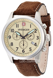 Wenger Terragraph Beżowy/Skóra Ø43 mm 01.5431.105