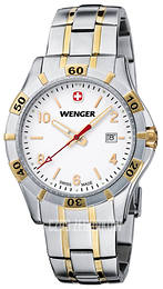 Wenger Platoon Biały/Stal w odcieniu złota Ø43 mm 01.9411.105