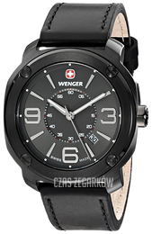 Wenger Escort Czarny/Skóra Ø43 mm 11051108