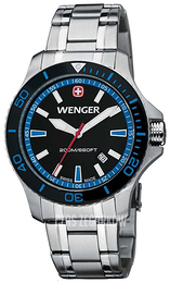 Wenger Seaforce Czarny/Stal Ø43 mm 641.106
