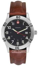 Wenger Grenadier Czarny/Skóra Ø39 mm 72965W
