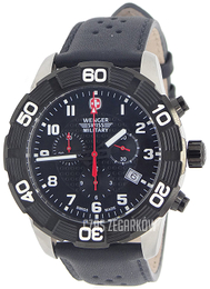 Wenger Roadster Czarny/Skóra Ø45 mm 79215