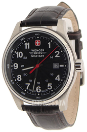 Wenger Terragraph Czarny/Skóra Ø43 mm 79303C