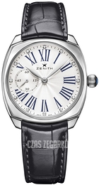 Zenith Heritage Srebrny/Skóra 33x33 mm 03.1970.681-01.C733