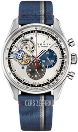 Zenith El Primero Srebrny/Tkanina Ø42 mm 03.2040.4061-69.C802