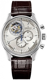 Zenith El Primero Tourbillon Srebrny/Skóra Ø44 mm 03.2050.4035-01.C713