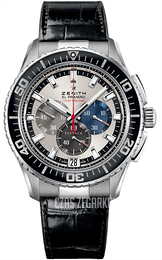 Zenith El Primero Srebrny/Skóra Ø45.5 mm 03.2062.4057-69.C714