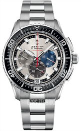 Zenith El Primero Srebrny/Stal Ø45.5 mm 03.2062.4057-69.M2060
