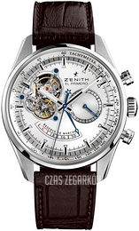 Zenith El Primero Srebrny/Skóra Ø42 mm 03.2080.4023-01.C494