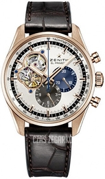 Zenith El Primero Chronomaster Srebrny/Skóra Ø42 mm 18.2040.4061-69.C494