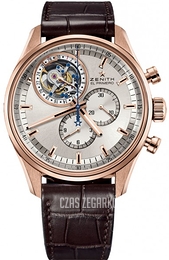 Zenith El Primero Tourbillon Srebrny/Skóra Ø44 mm 18.2050.4035-01.C713