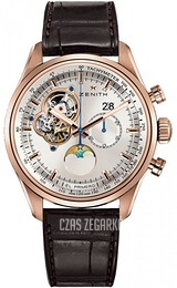 Zenith El Primero Chronomaster Srebrny/Skóra Ø45 mm 18.2160.4047-01.C713