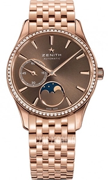 Zenith Heritage Ultra Thin Lady Moonphase Brązowy/18 karatowe różowe złoto Ø33 mm 22.2310.692-75.M2310