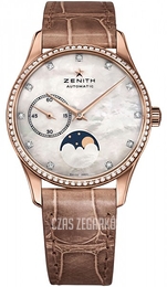 Zenith Heritage Ultra Thin Lady Moonphase Biały/Skóra Ø33 mm 22.2310.692-81.C709