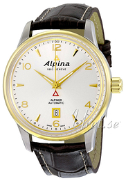 Alpina Alpiner Srebrny/Skóra Ø41.5 mm AL-525S4E3